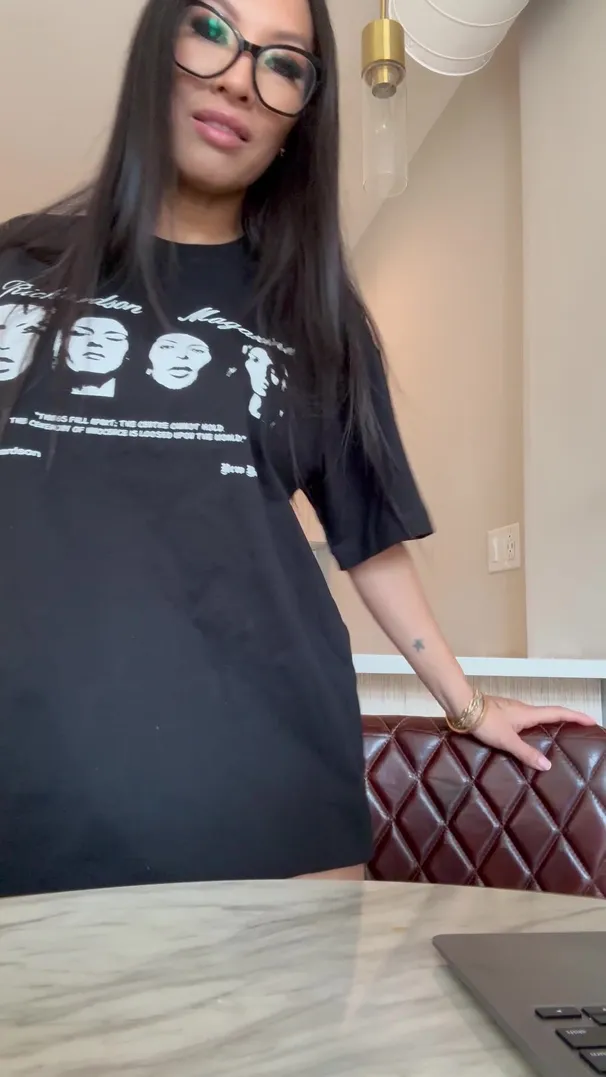Asa Akira - FaceTime me while I’m working at home from the computer