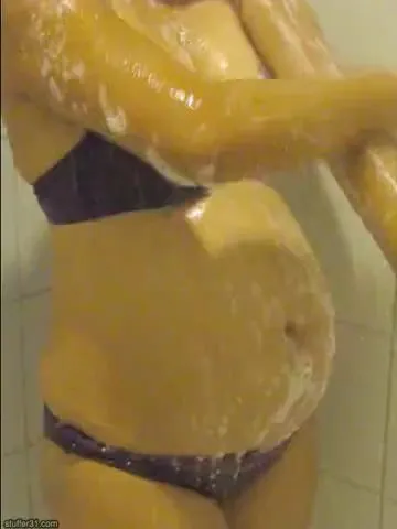 Aileen in the shower