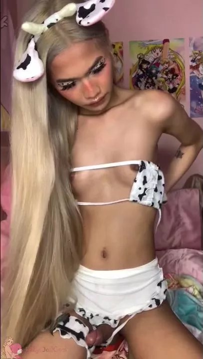 babydollgem here's a bonus striptease of me taking the cow c xxx onlyfans porn videos