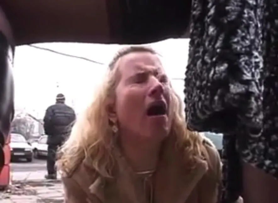Euro sluts pissing in public (with pedestrians) Part 2