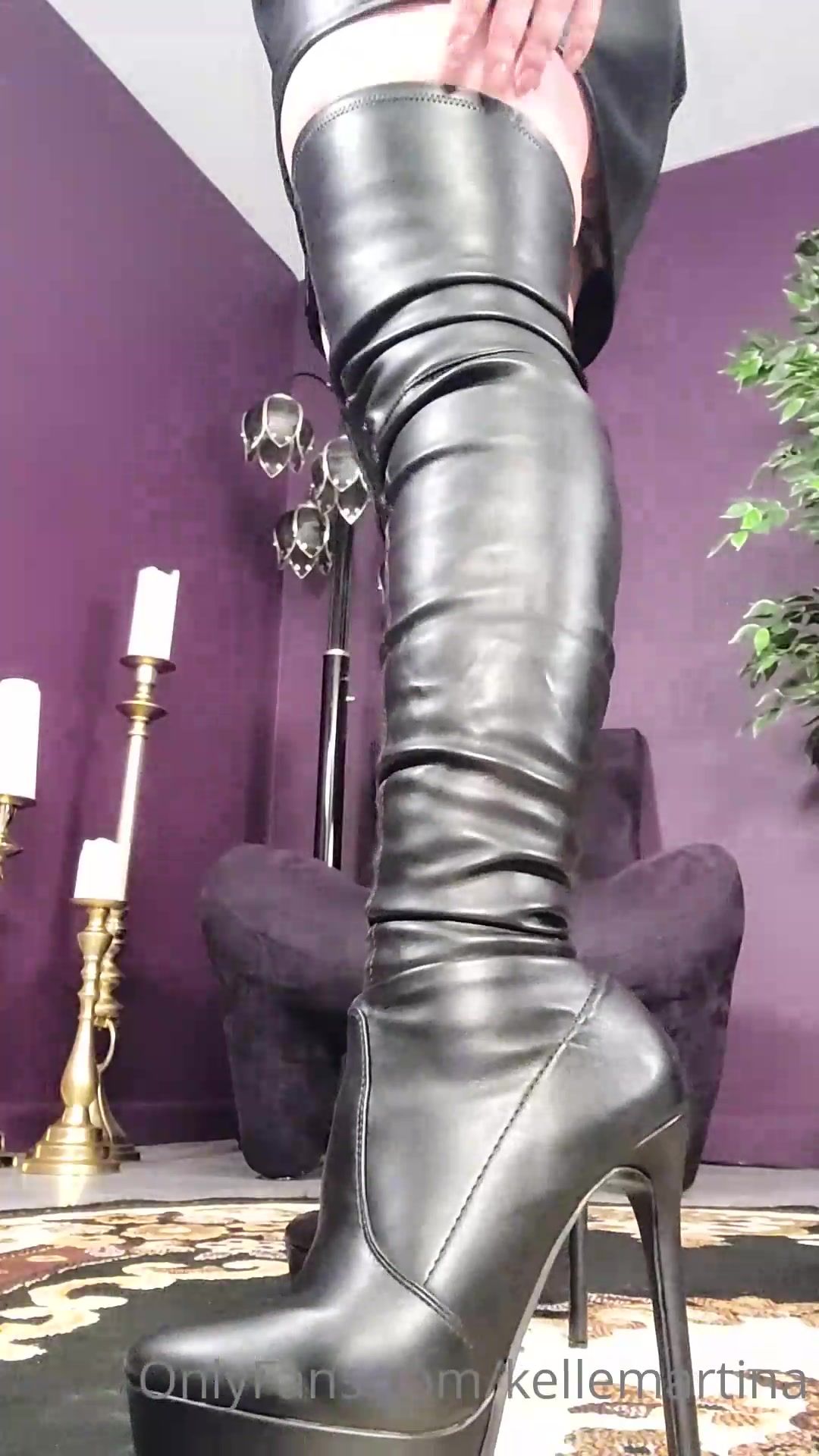 Kellemartina are you a boot bitch for leather boots look at these xxx  onlyfans porn videos