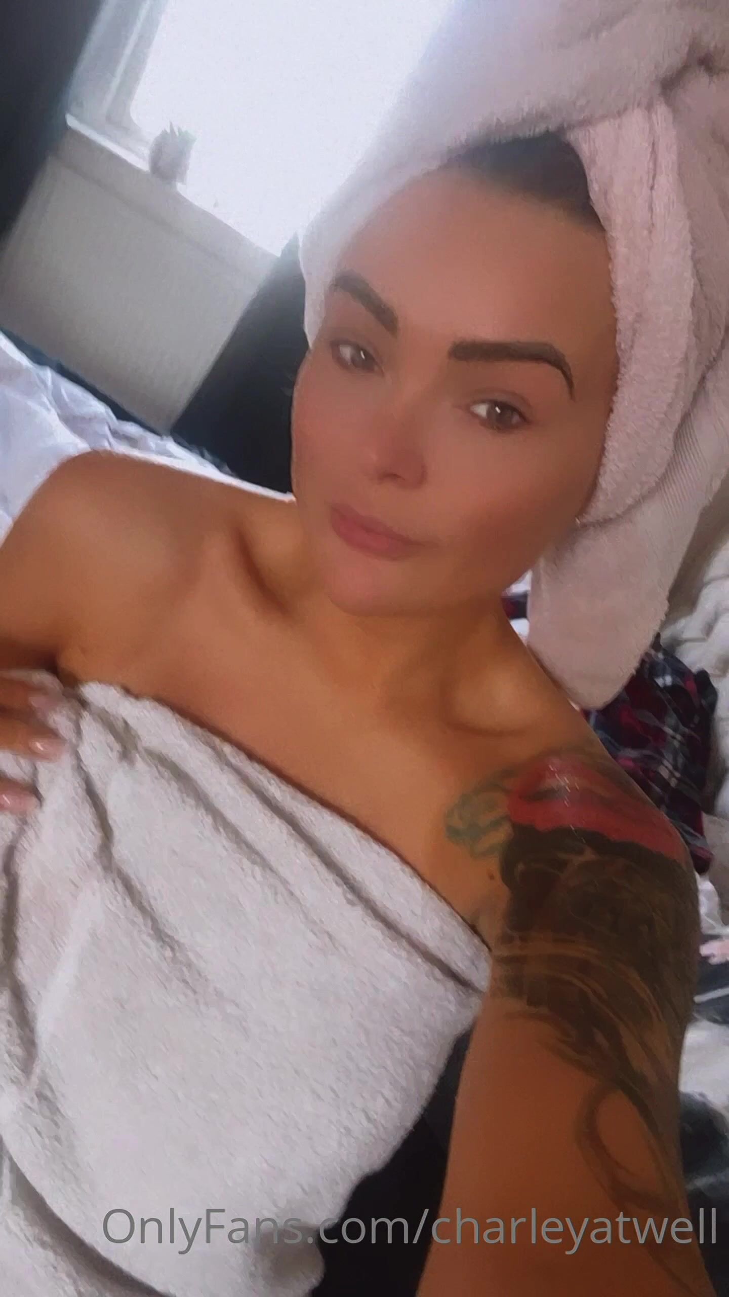 charley atwell - after shower boob flash (onlyfans - enhanced)