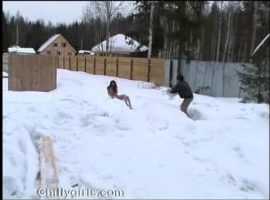 Baby Chased in snow Full version