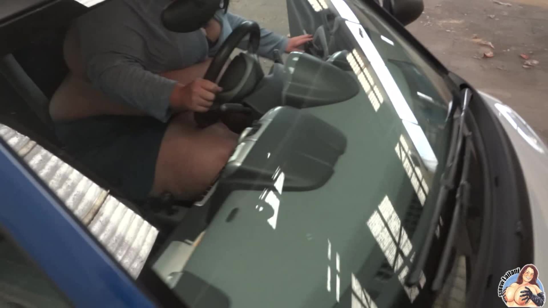 SSBBW Lailani Tests Two Person Smart-Branded Car