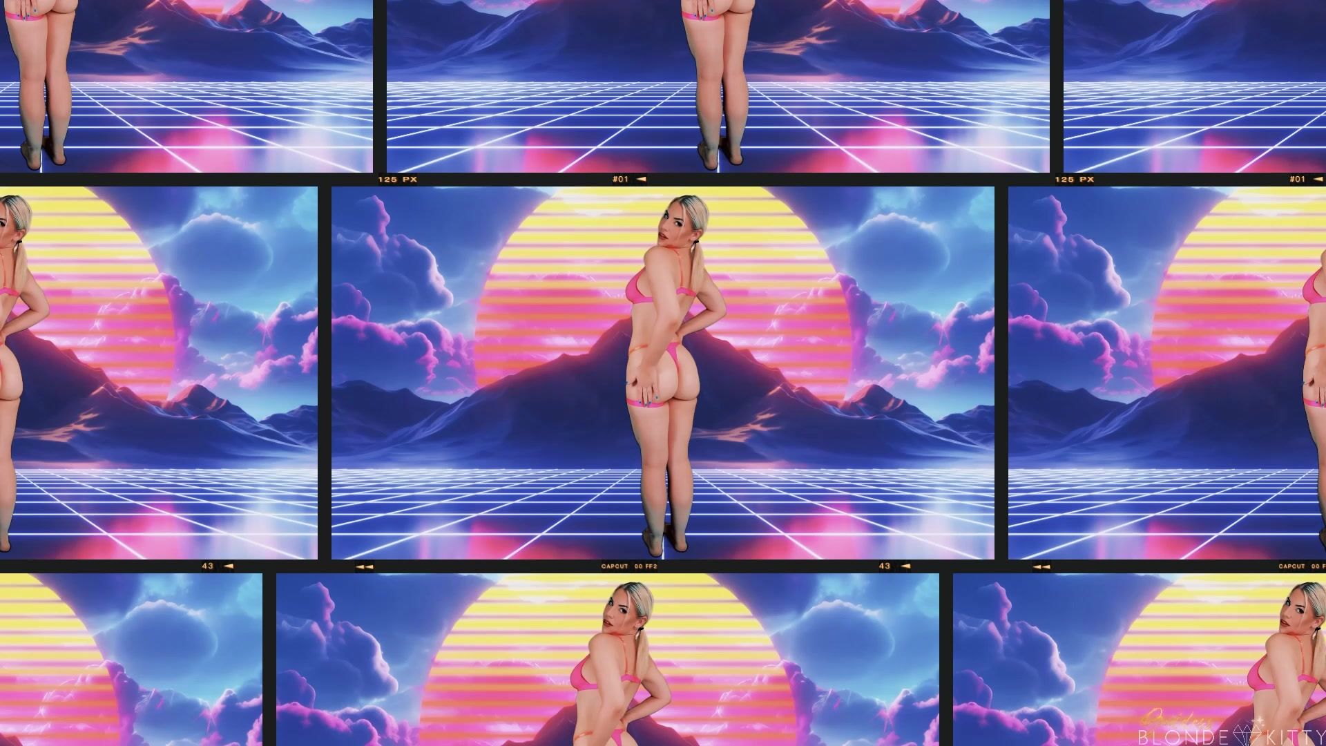Goddess Blonde Kitty - Neon Dreams