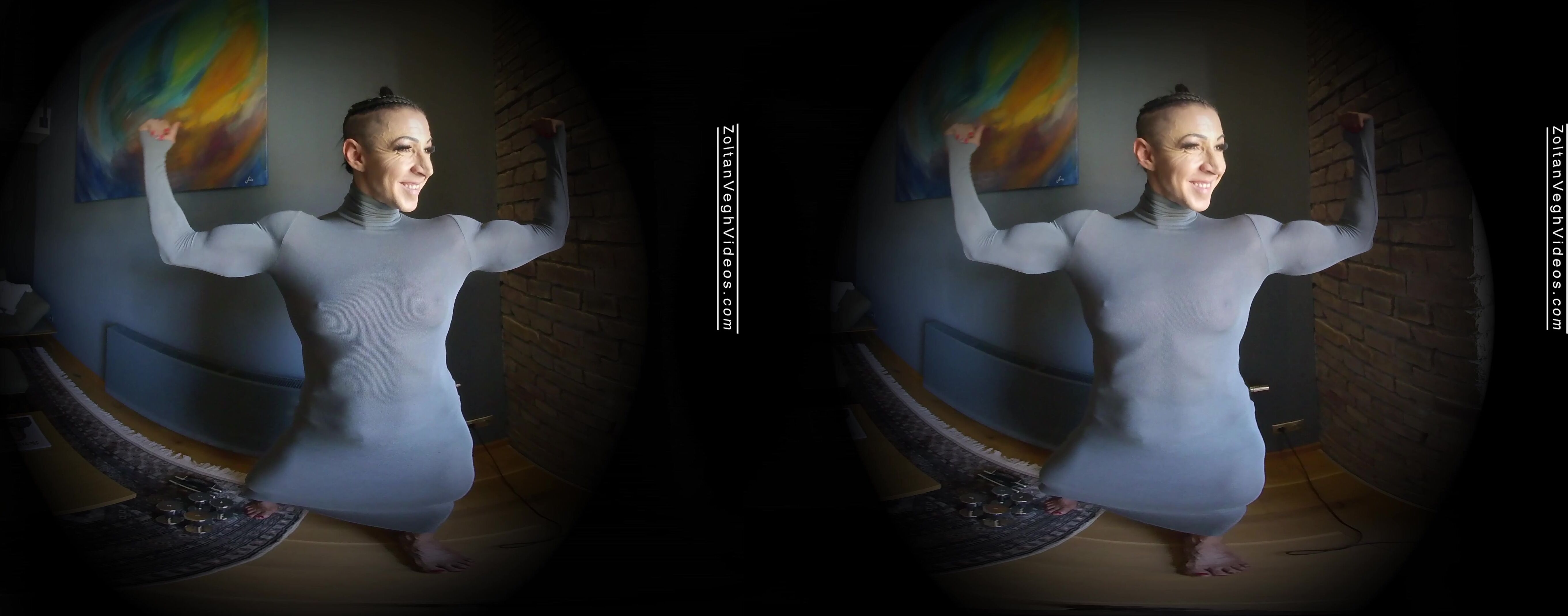 VR Muscle Babes Compilation tight shirt