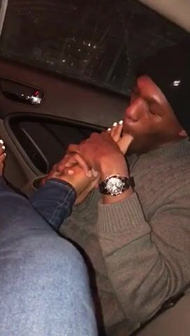Car foot worship