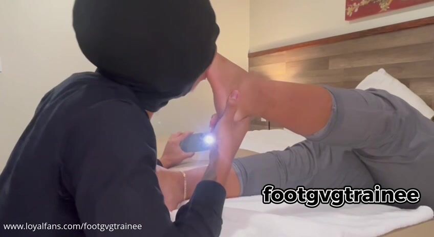slave deep feet gagging
