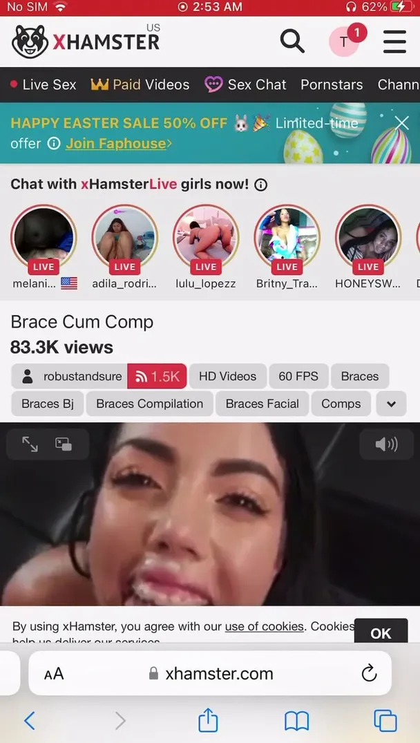 Unknown - Cum on my braces compilation