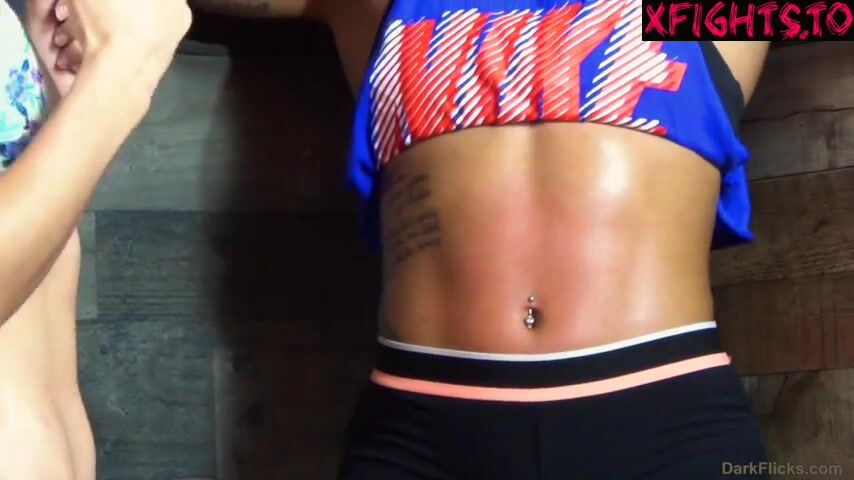 Belly Busting  - Sarena Vs Dacey Abs Punching  &  Kisses