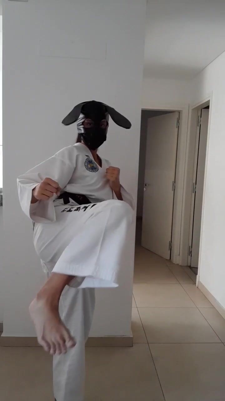 MK POV Kicks In All White Gi