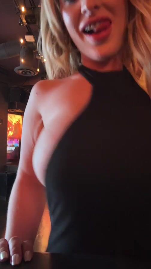 Liana Wilder  Fancing and Flashing at Crowded Club