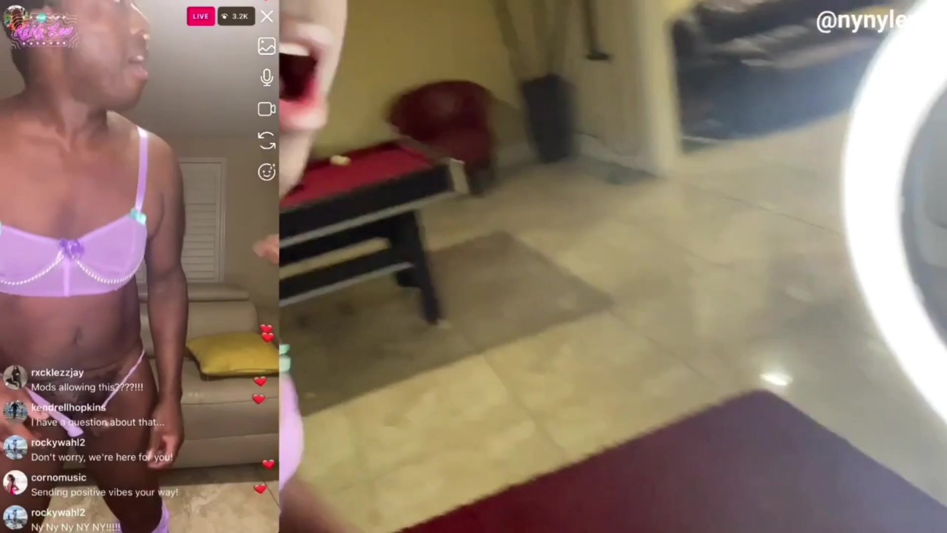 Ny Ny Lew-Streamer gets exposed for being a sissy slut on the low