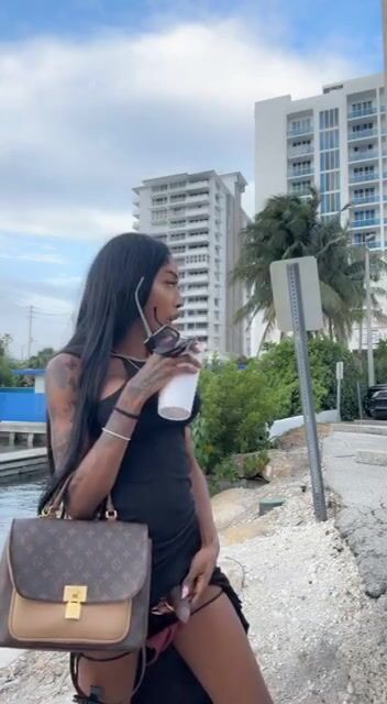 Unknown but cute transgirl public piss
