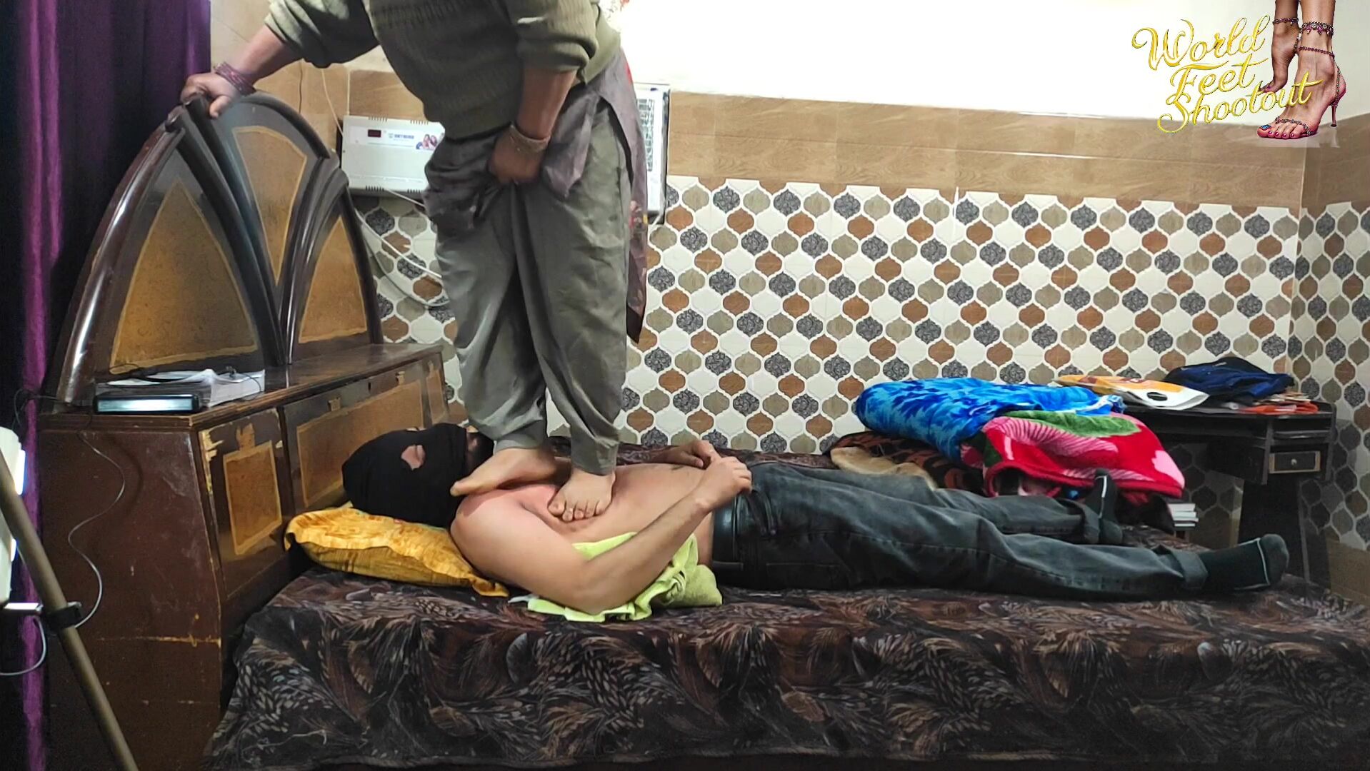 Indian BBW Trampling Full Weight