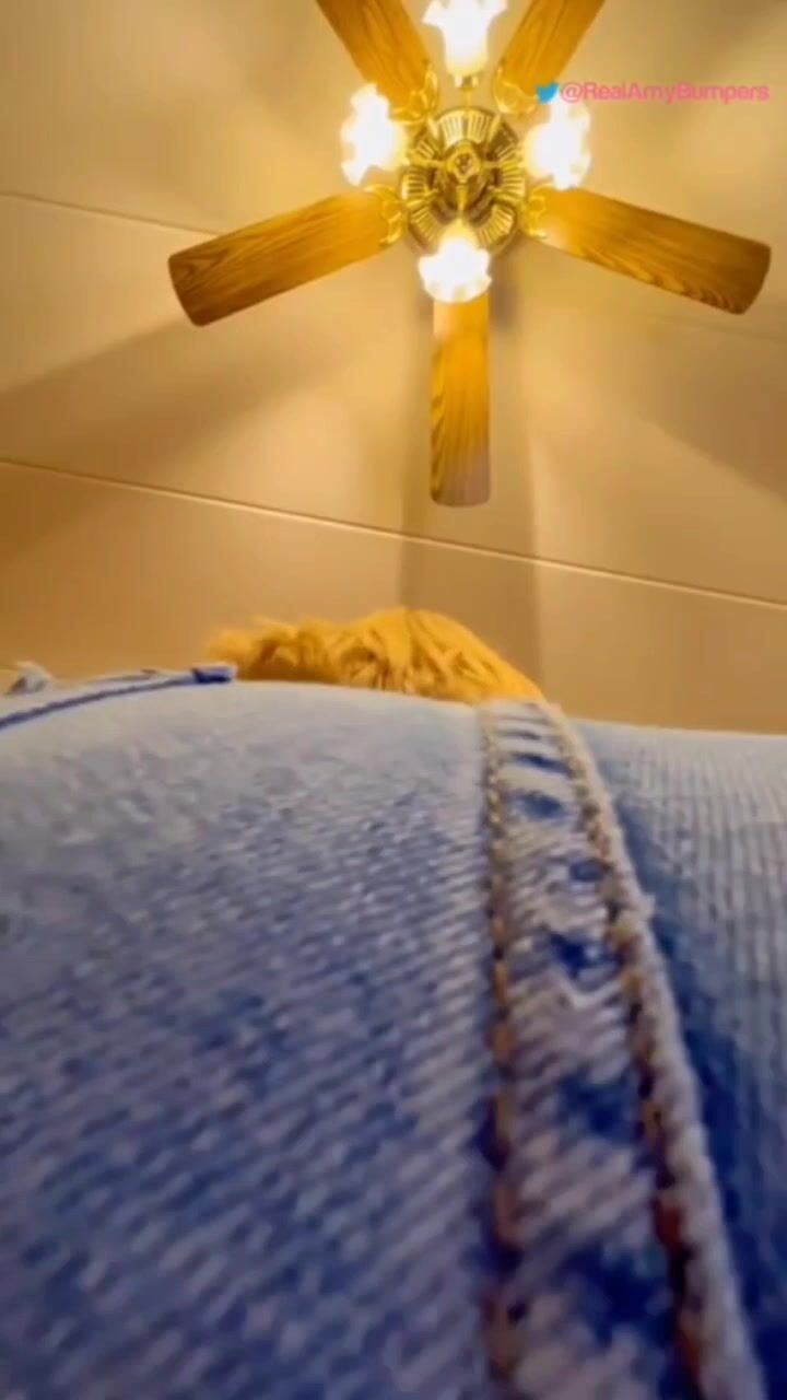 Amy Bumpers - POV face sitting in jeans