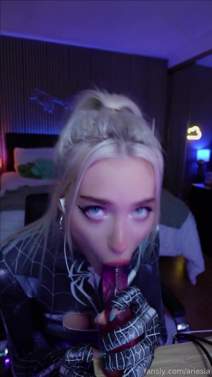 Ariesiatv Spidergirl ASMR JOI Dildo Blowjob Video Leaked