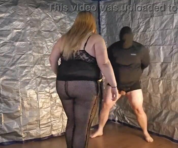 BBW Goddess Delivers 35 Ballbusting Kicks To Her Slave