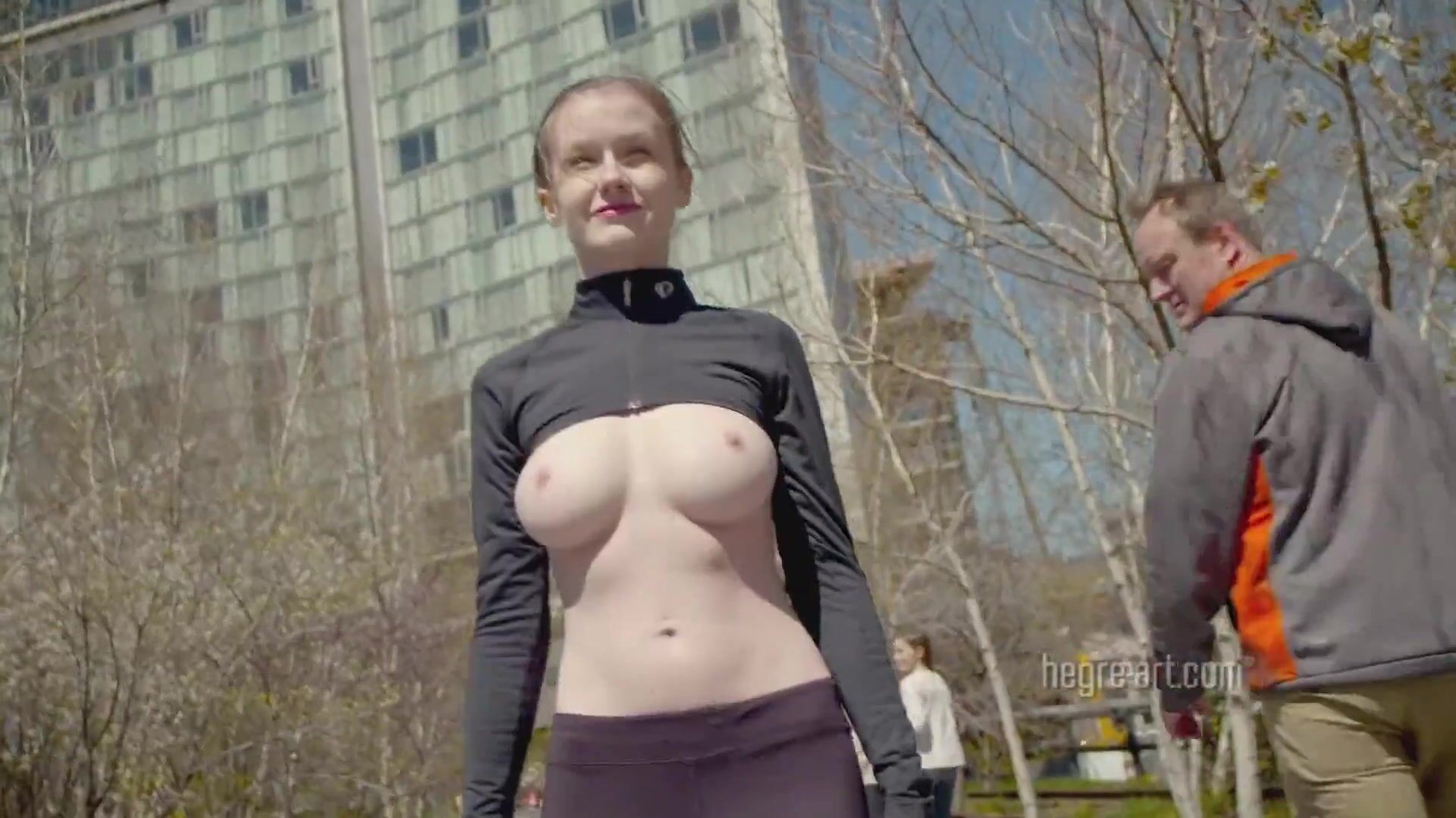 Emily Bloom topless in NYC
