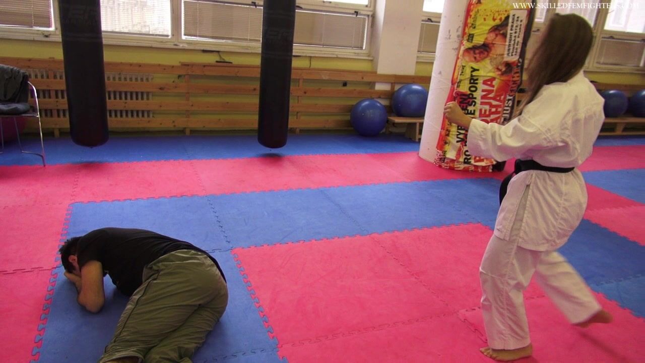 Pavla karate match
