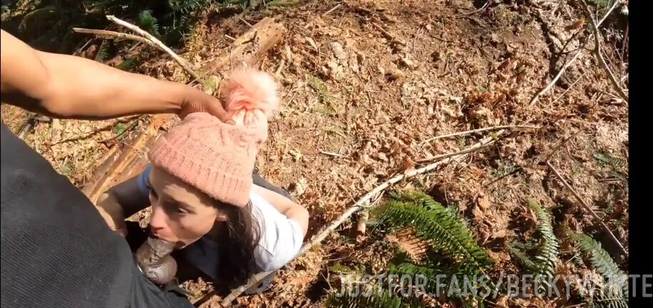 Becky Whyte - Waited on the trail until the first girl I saw
