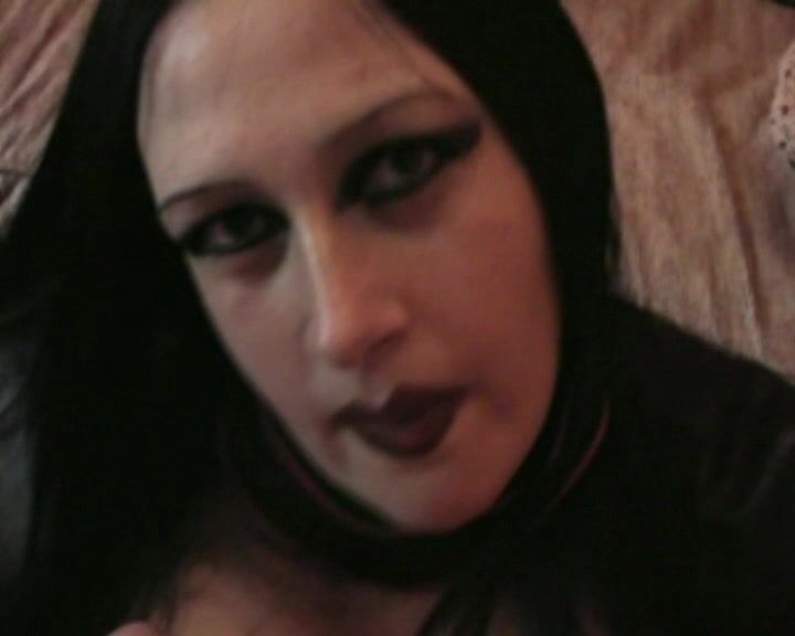 The Blowjob Lady - yy.tbl.e08.leather.devil.with.gloves.blowjob.and.handjob.cum.my.tits