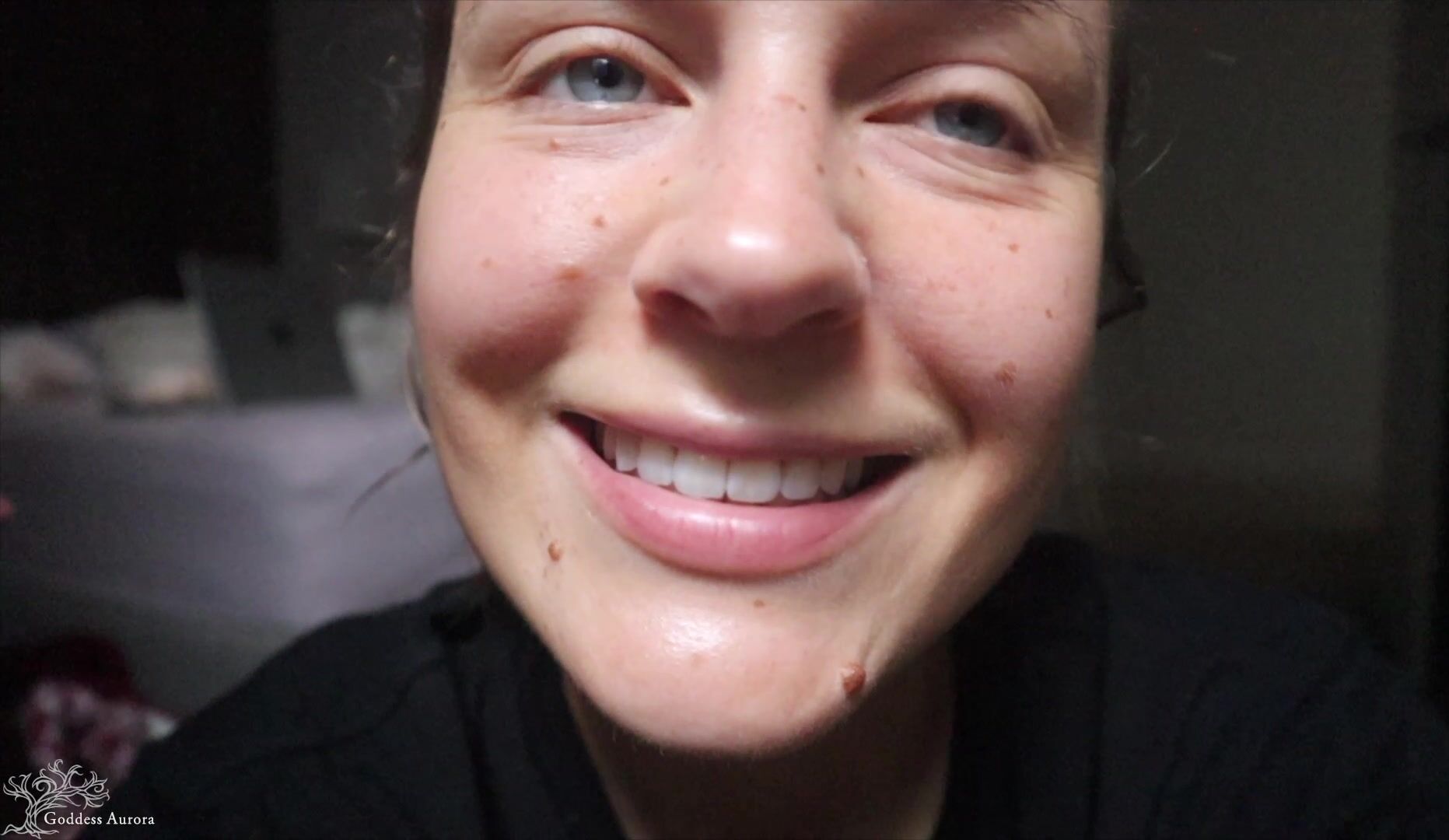 Aurora Up Close Mouth Tease