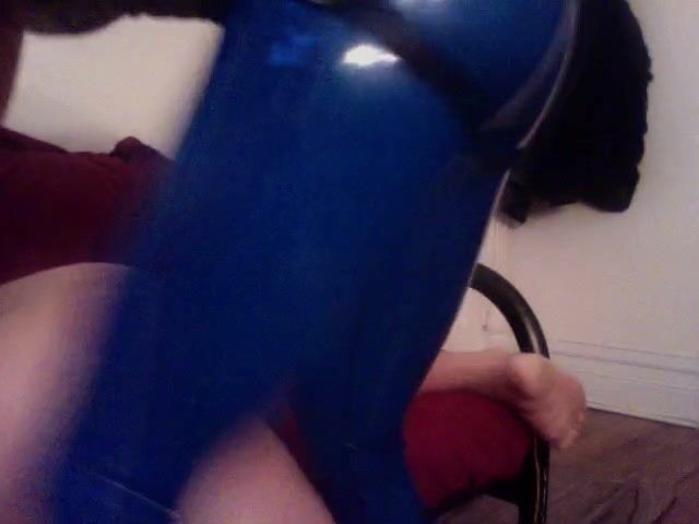 Dominatrix girlfriend pegging her slave