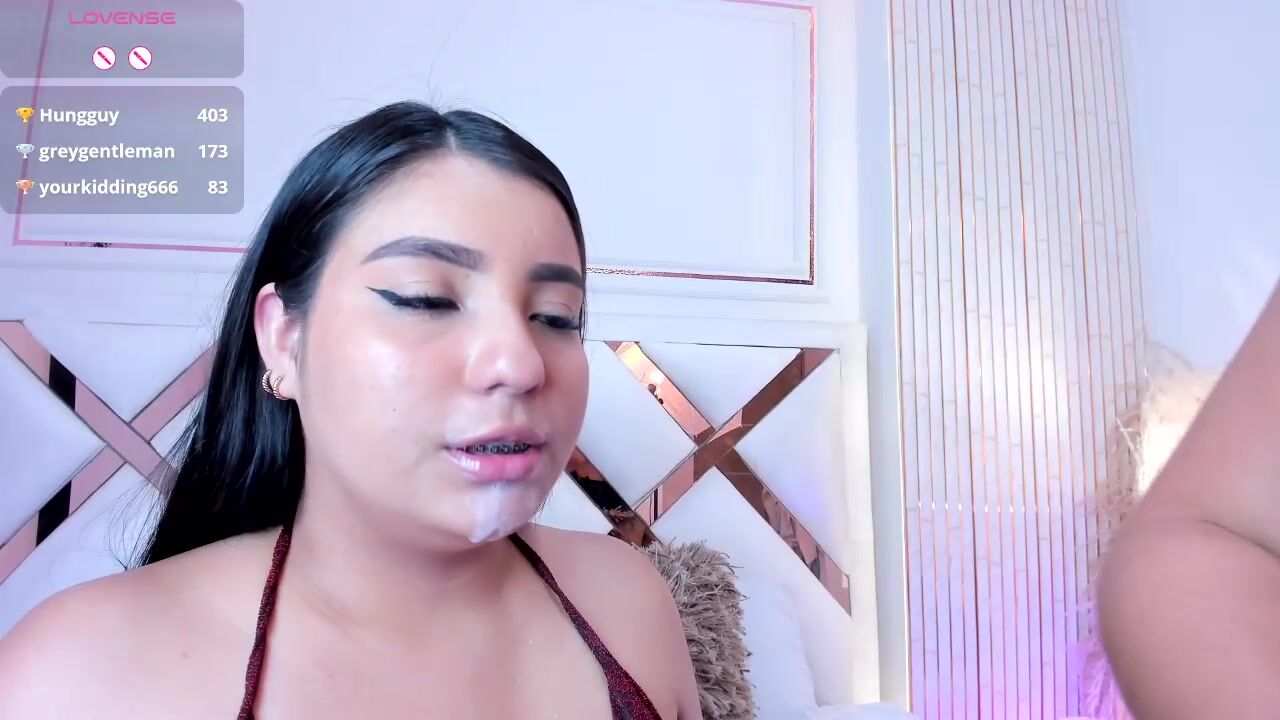 ninablooms lesbian latinas milk kiss and facial
