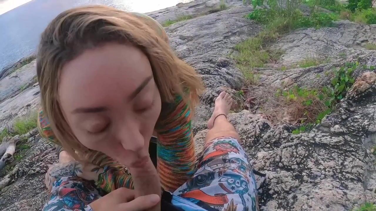 TS Moscardiniema Beach day gets fucked in the ass