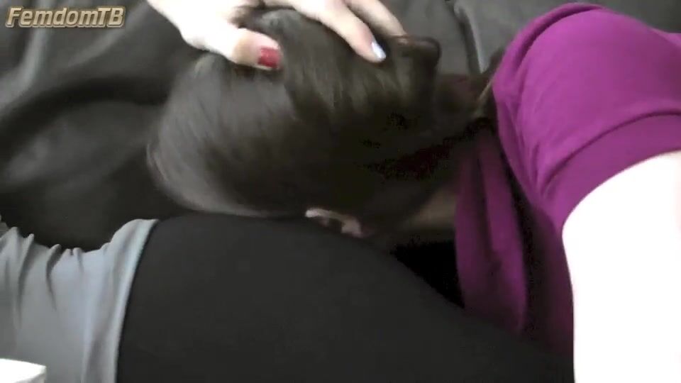 GreedyBlondes-Slave girl ass kissing & sniffing