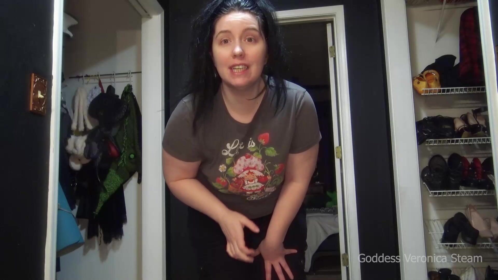 Veronica Sweaty Fart JOI in Black Work Pants