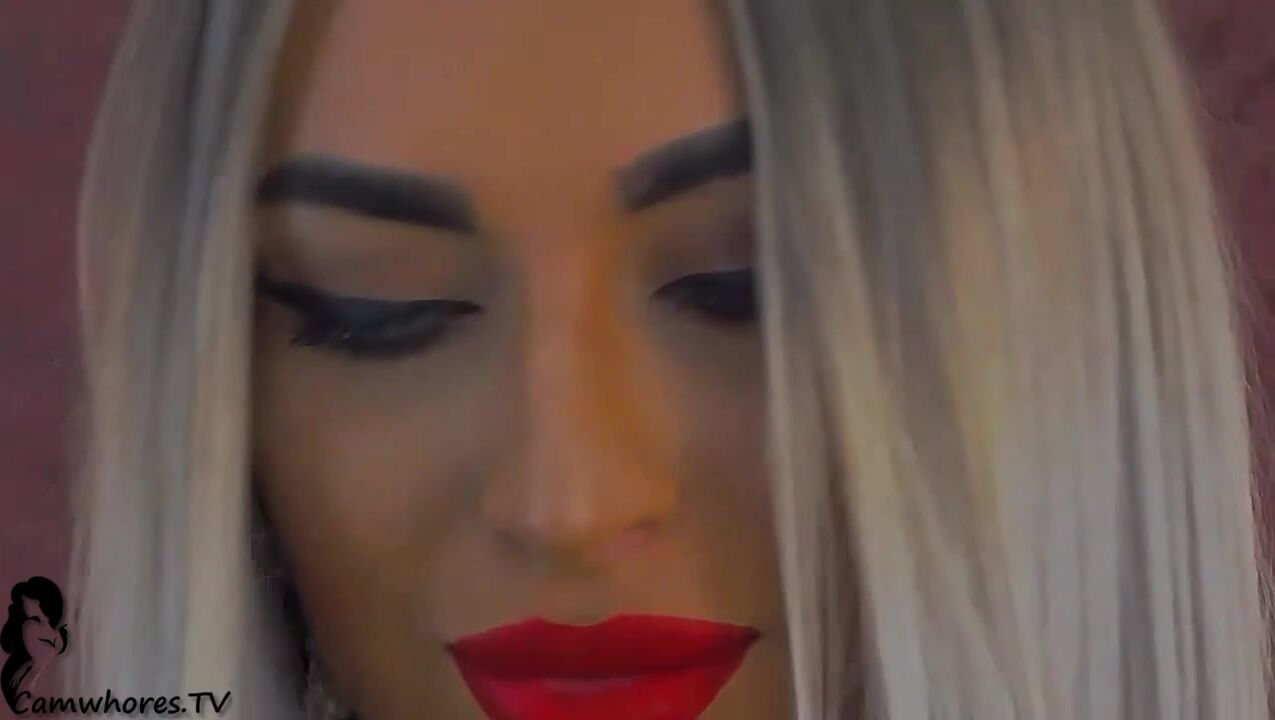 Unknow Bimbo Blonde Smoking
