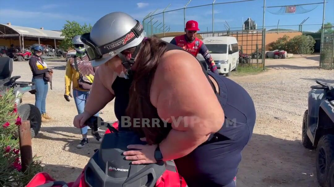 Mary boberry: she's almost as big as the god damn quad bike
