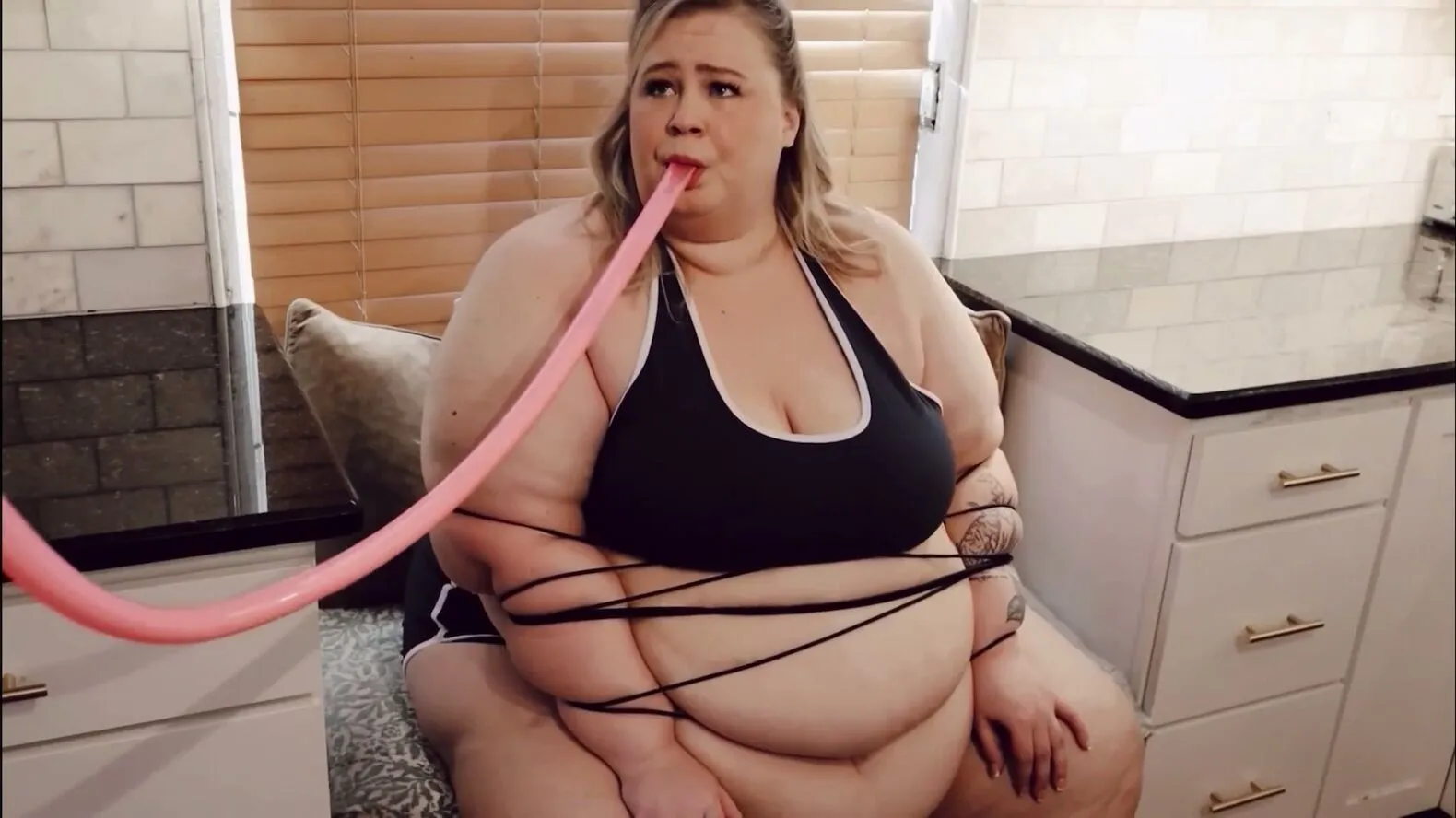 force feeding a tied up ssbbw