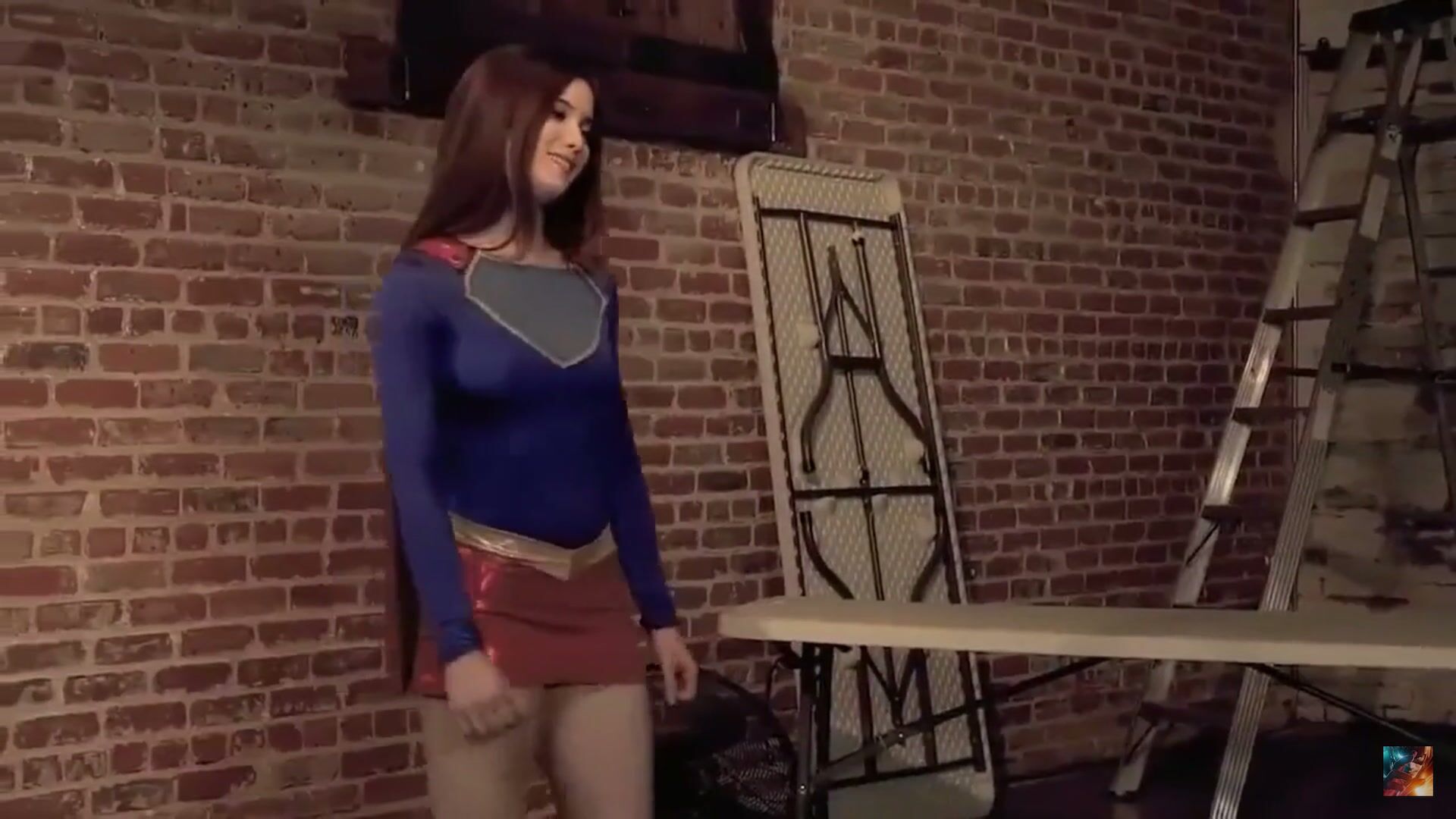 Supergirl vs 2 men
