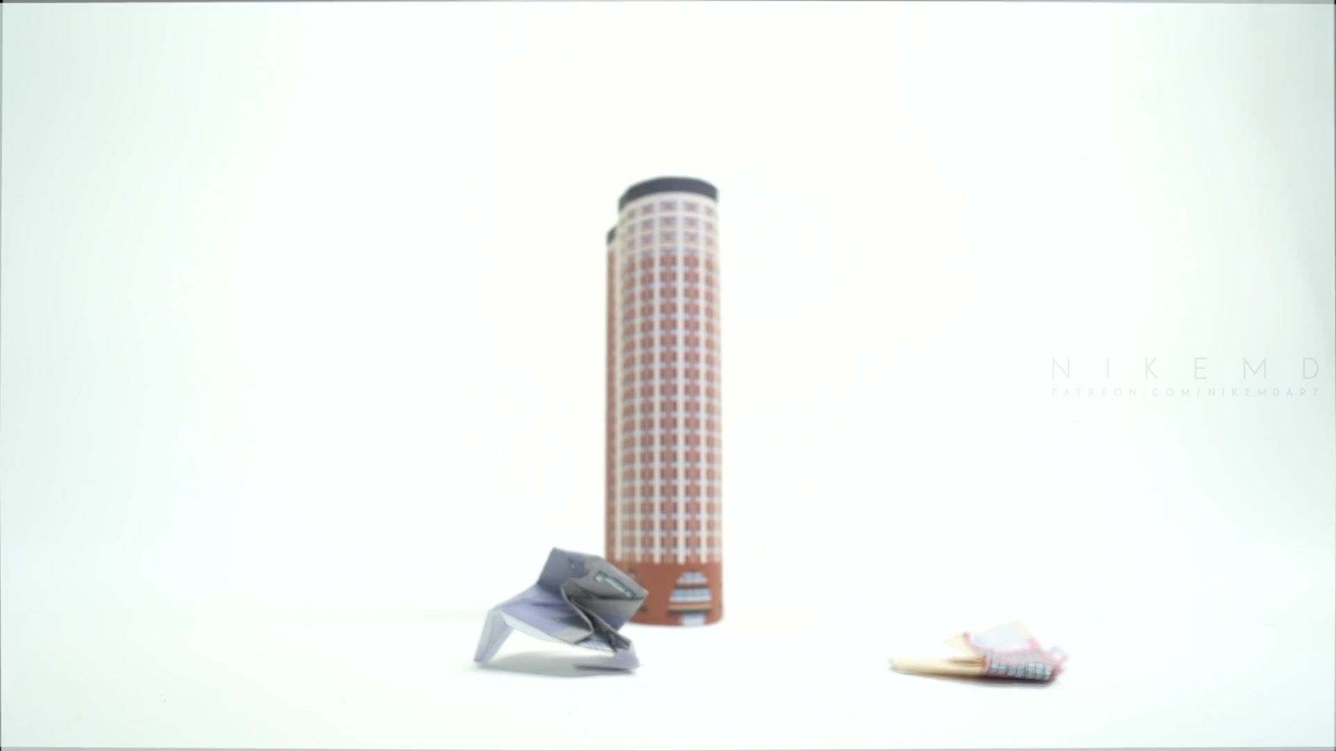 Giantess Adriana - Barefoot building stomp