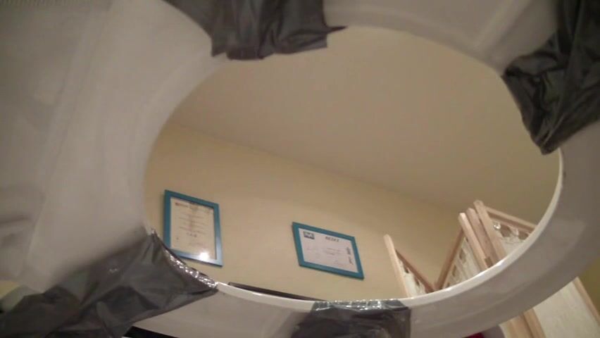 Group of hispanic girls pooping on toilet slave