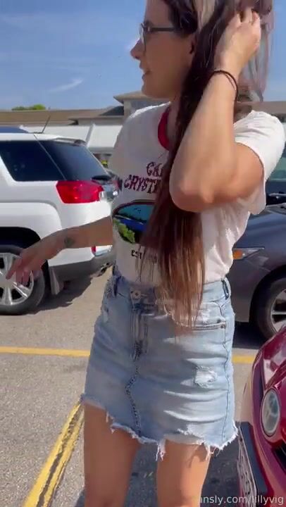 Lilly Vig public piss and fruit insertion