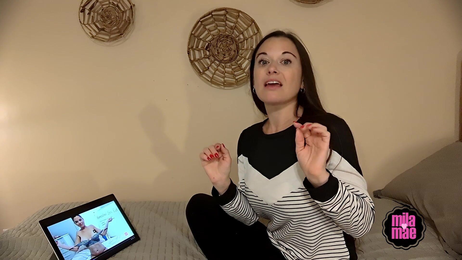 Watching Sex Ed vid with Dominating Son -MilaMaeXO