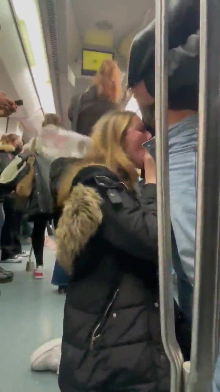 blonde blows in the tube