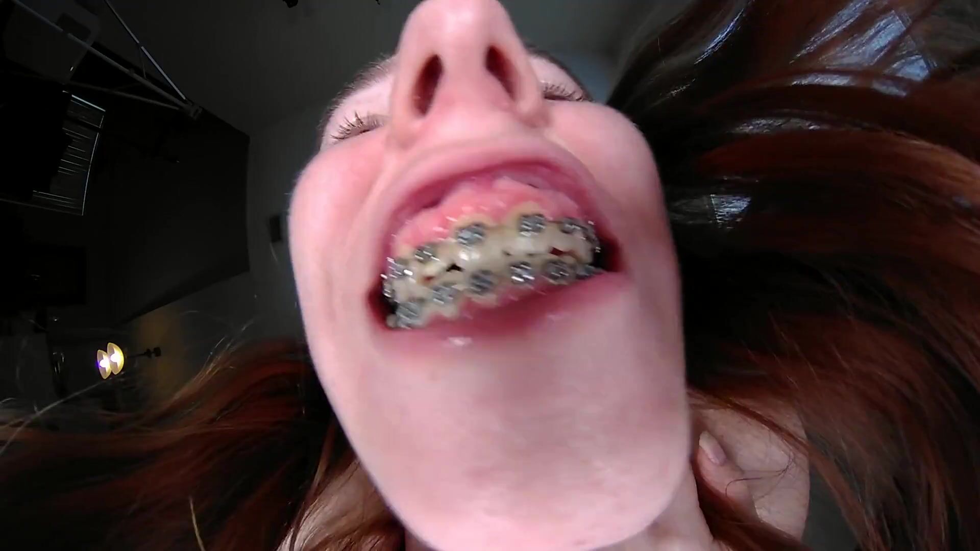 Becky Braces feet vore
