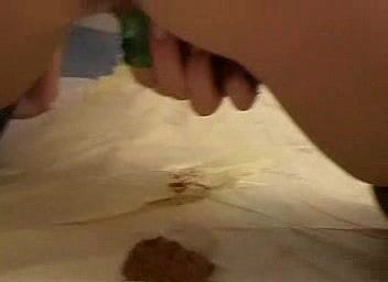 Scat - TeenyBlonde - Skye Blu Aka Charlene Hart - TB-36-37 - Beer Bottle Masturbate And Shitting