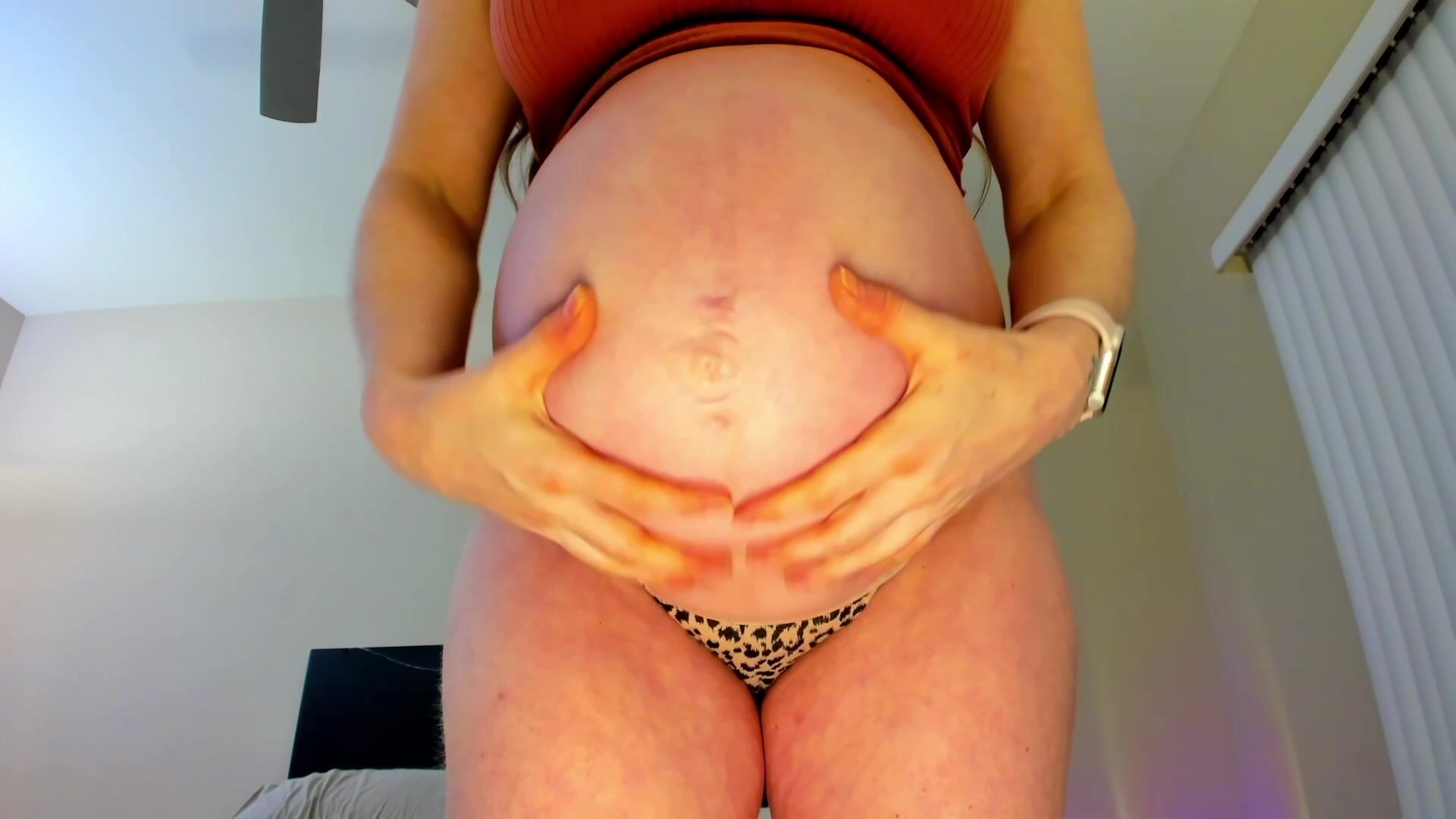 Preggo Needs Daddy to Make Her Pop-Milky mami