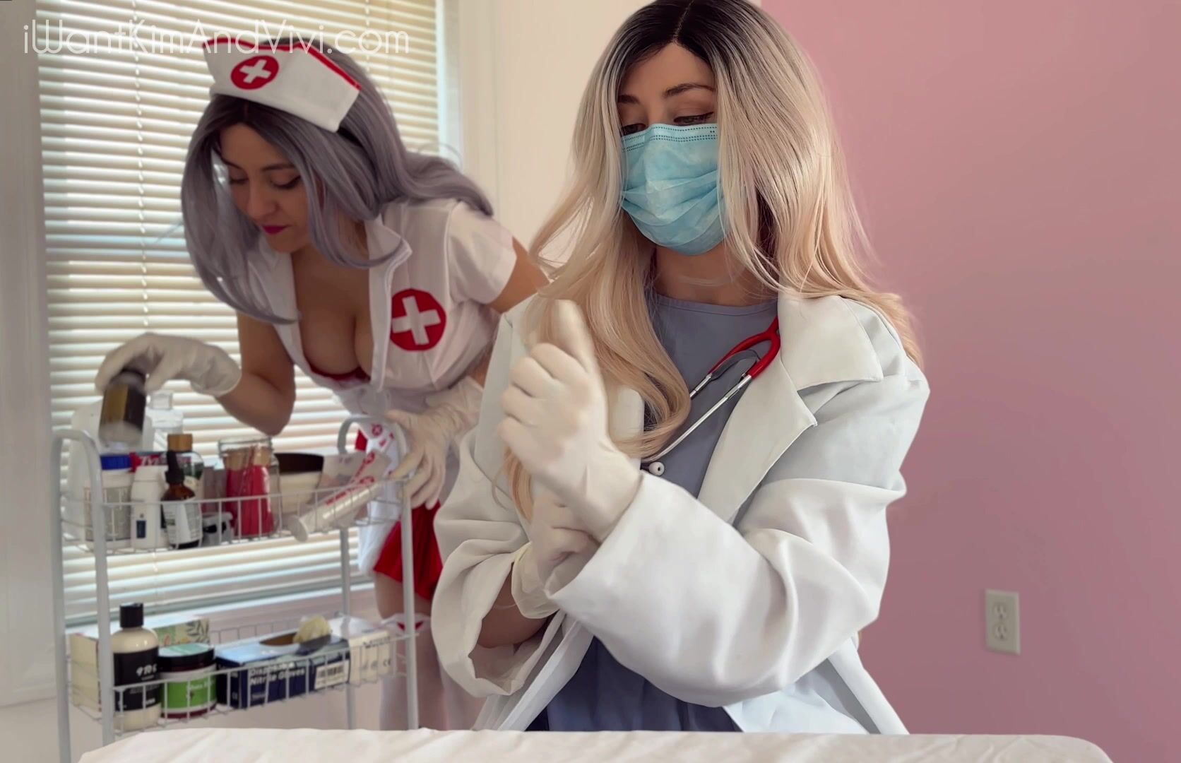 Prostate Exam from Your Big Dick Futa Doctor-Kim and Vivi