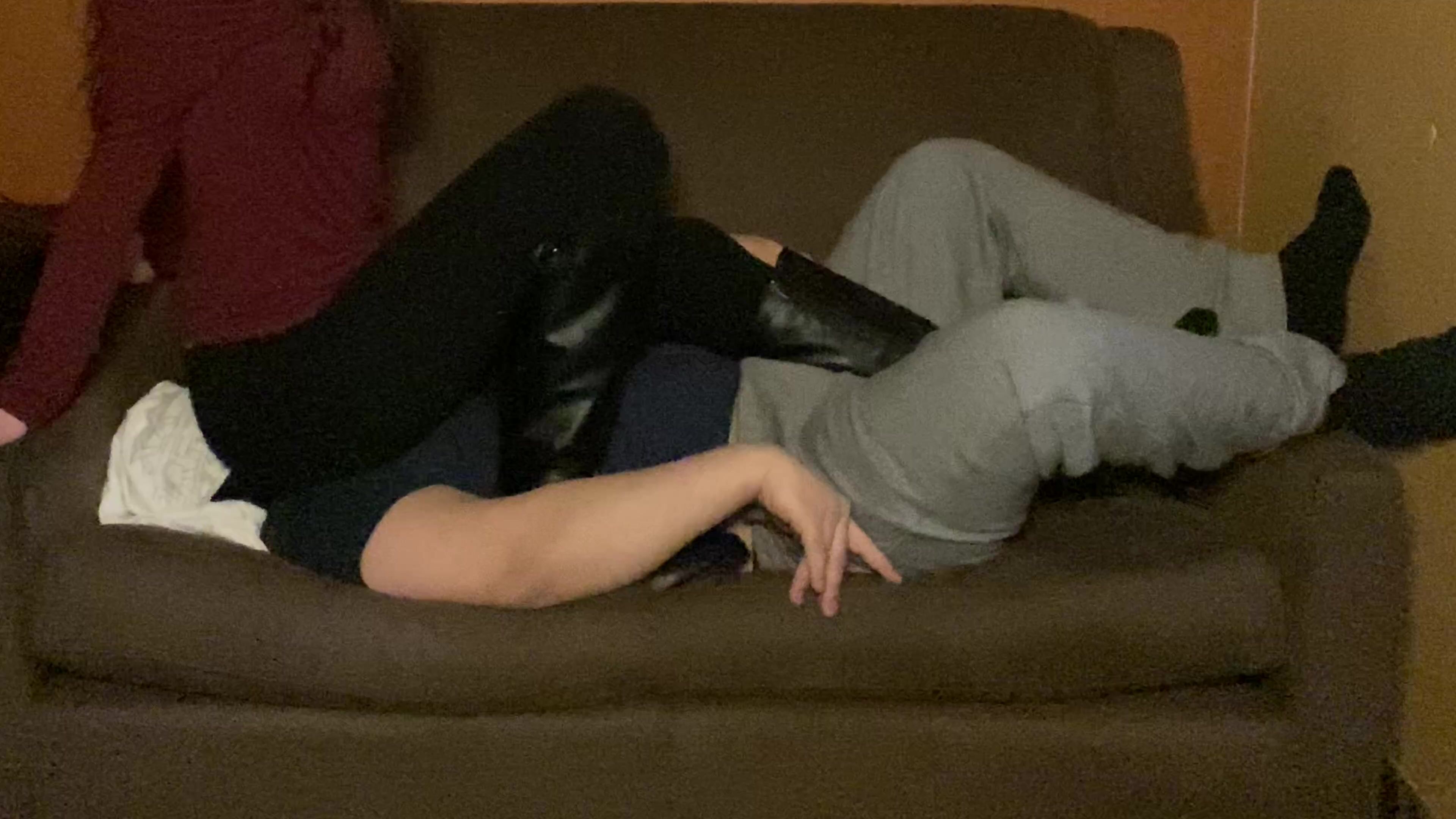 Princess Aria Leggings couch facesitting
