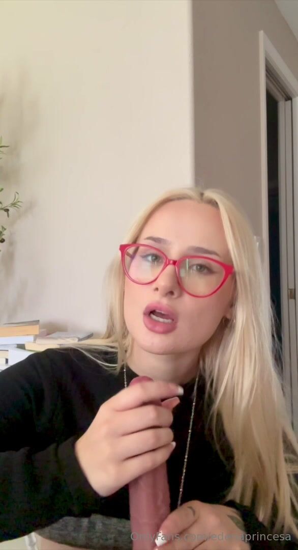 edenprincessa - librarian dildo bj and titjob