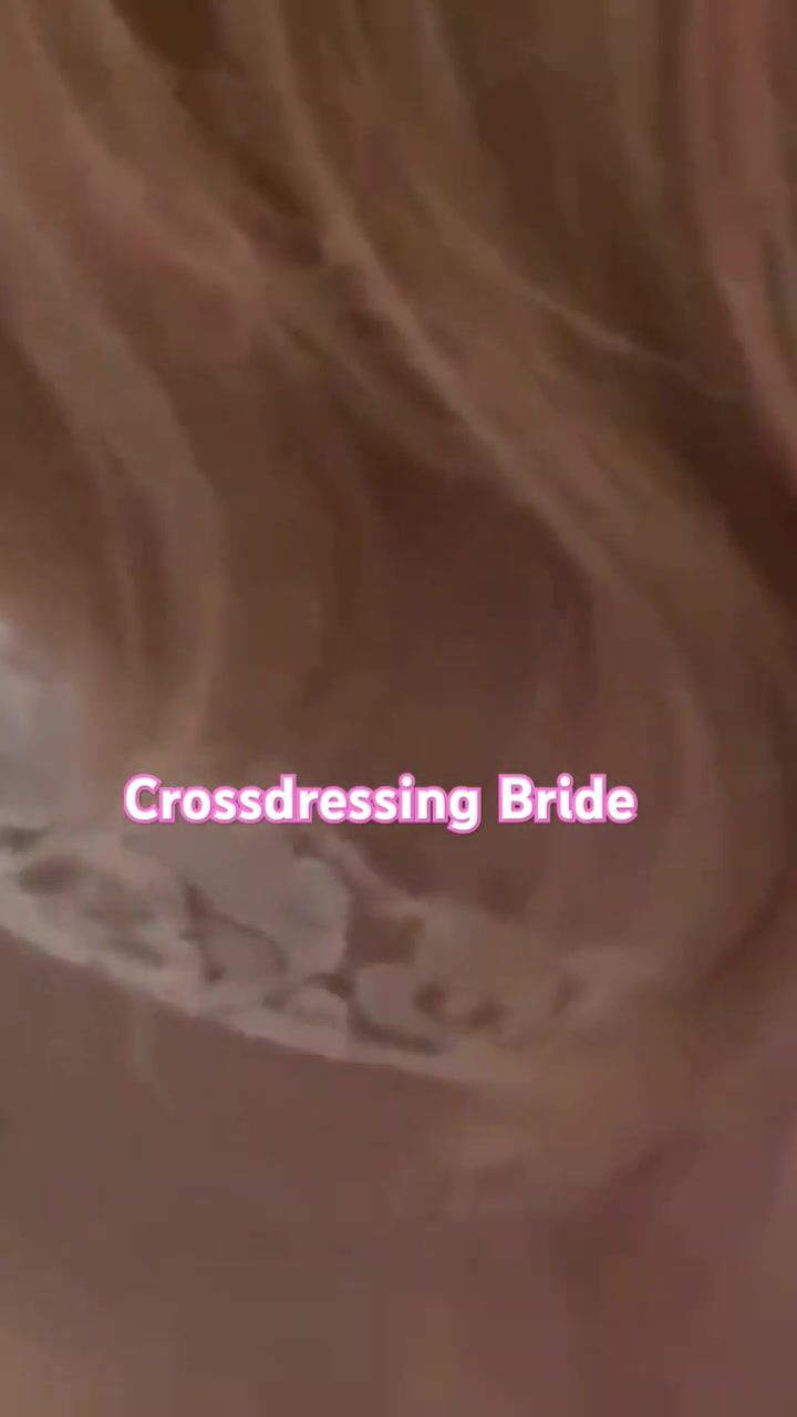 Man wears as a bride for a day