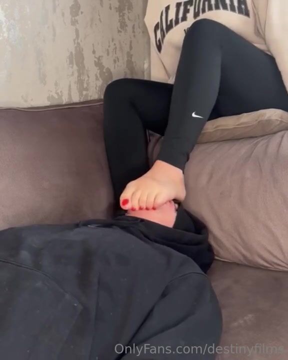 DestinyFilms - I Love It When I Make Him Gag On My Dirty Pantyhose