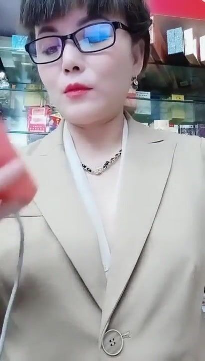 Shop manager milf flashes her pussy